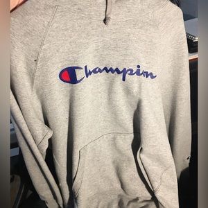 Grey Athletic Champion Hoodie